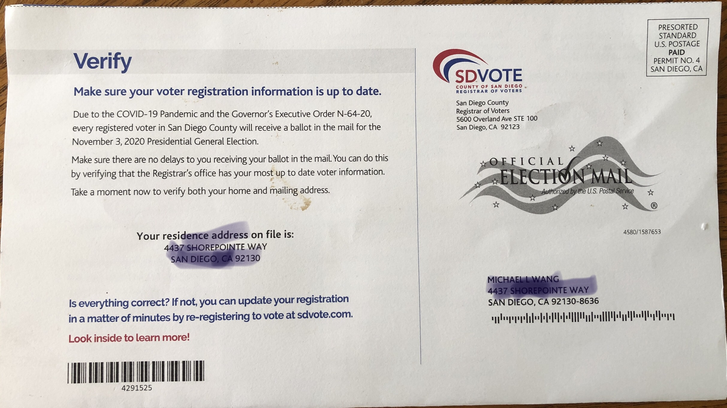 vote 2020 verify