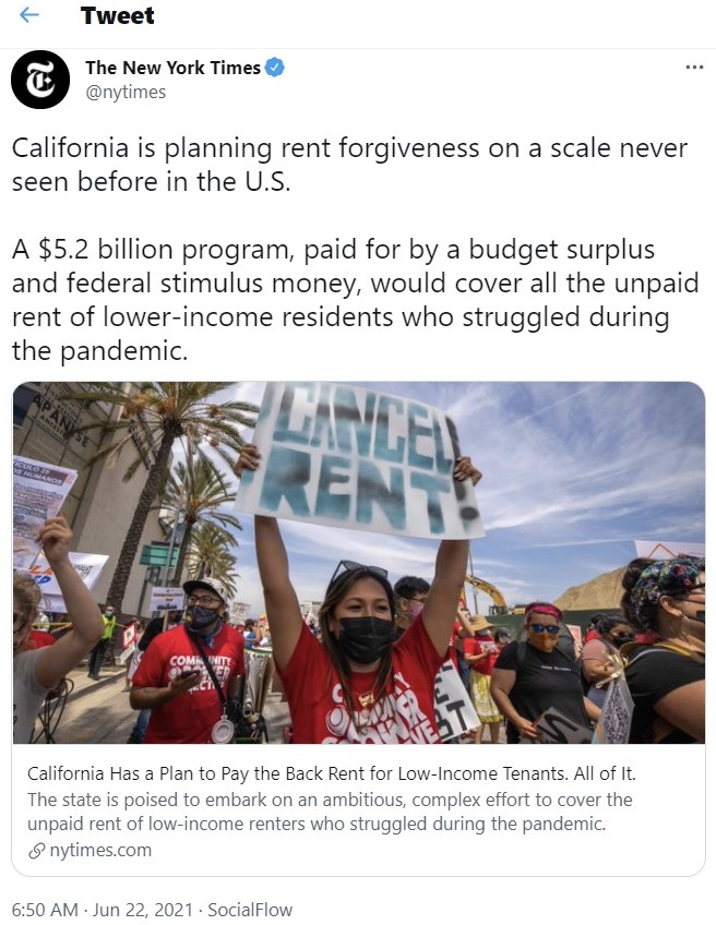 CA pay rent