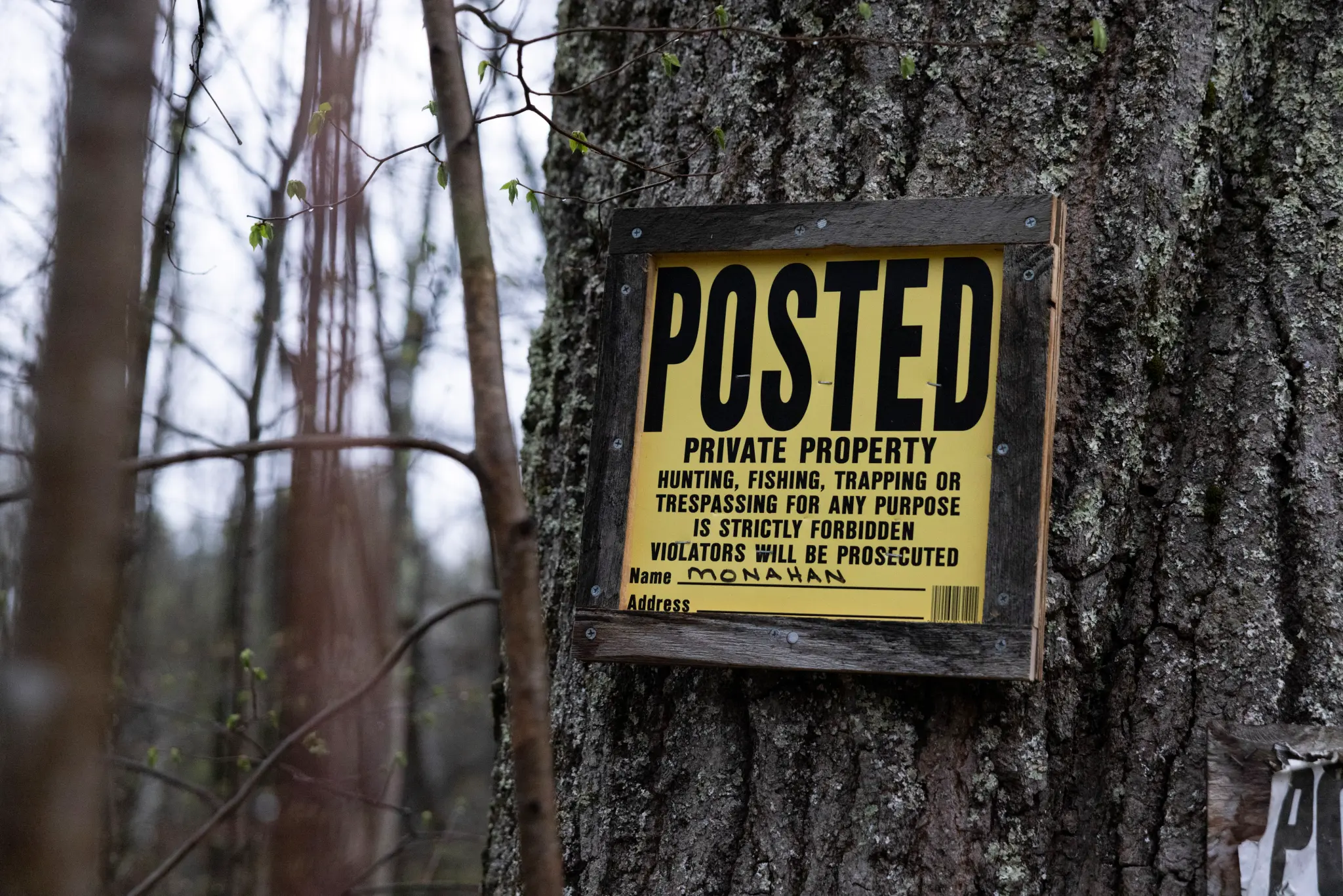 2023 04 18 Trespassing Warning post